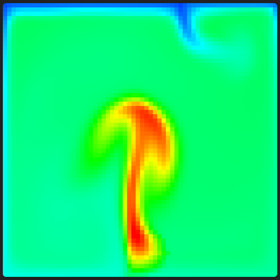Convection simulation showing fluid movement